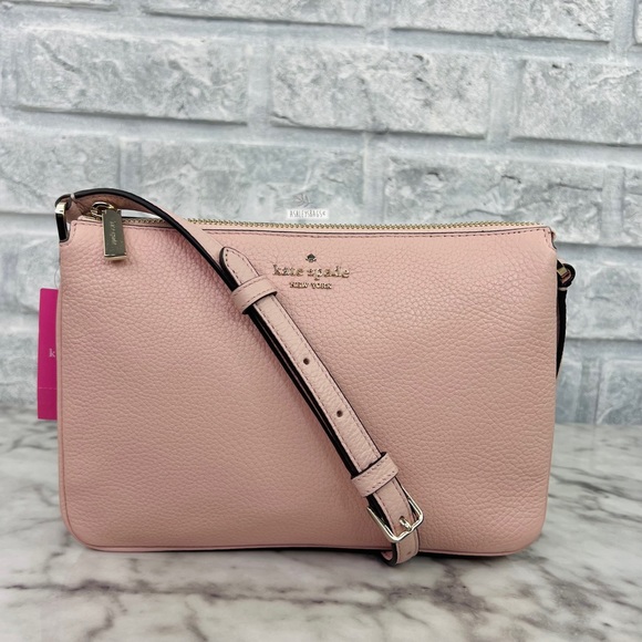 kate spade Handbags - Kate Spade Leila Triple Gusset Crossbody In Rose Smoke